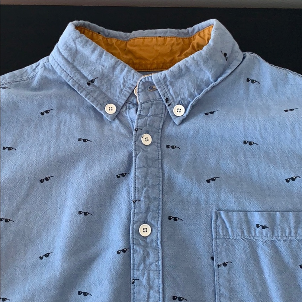 Cool Sunglasses Button Up